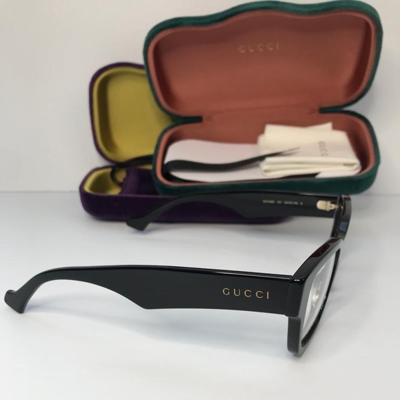 💯 - New Authentic Gucci Demo Square Eyeglasses GG1428O 004 55. - Picture 6 of 11